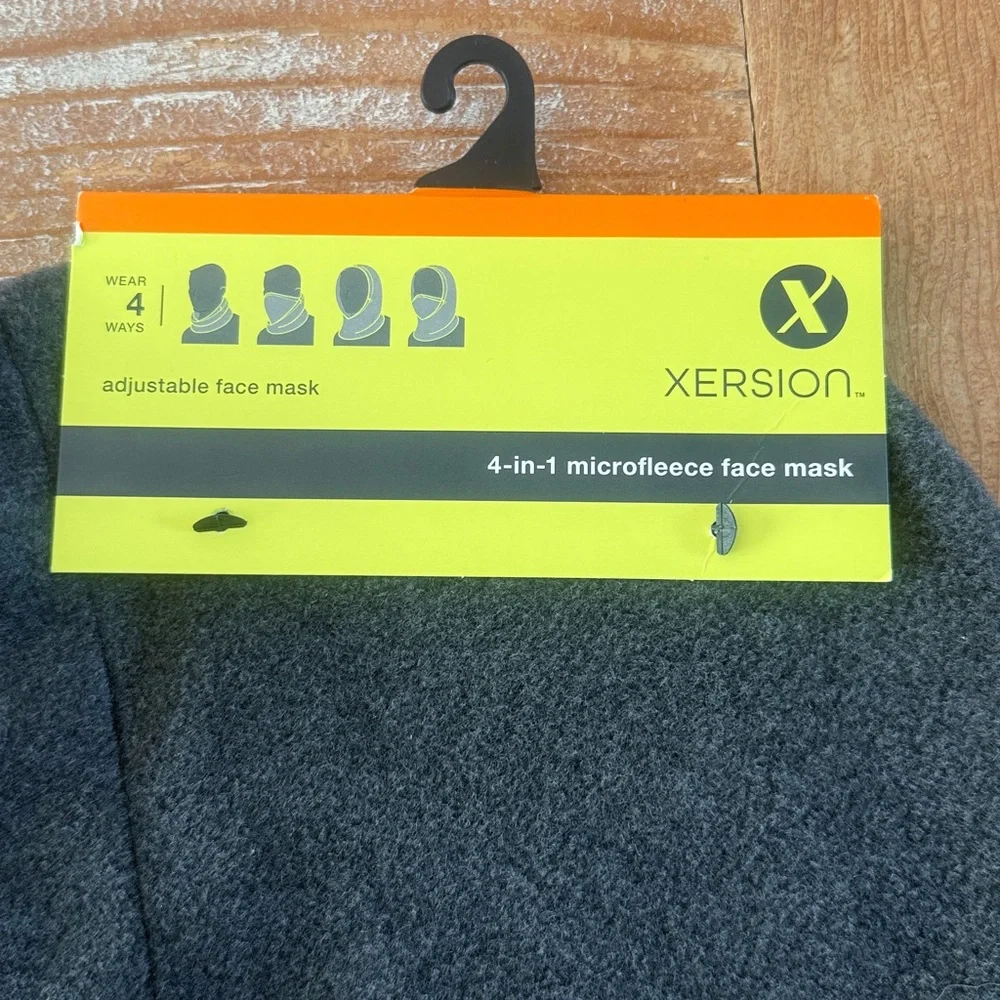 Xersion Charcoal Microfleece adjustable Face Mask